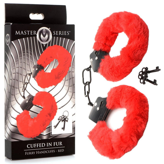 Master Series Cuffed in Fur -  Fluffy Handcuffs