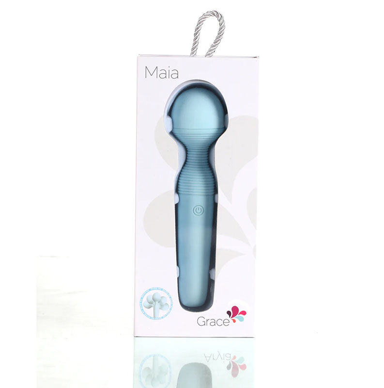 Maia Grace - Baby Blue 21.6 cm USB Rechargeable Massage Wand