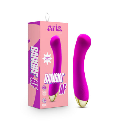 Aria Bangin' AF - Purple 18.4 cm USB Rechargeable Vibrator