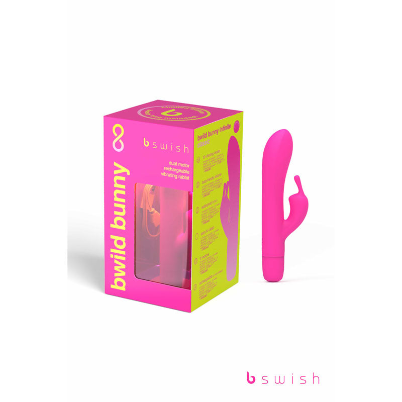 Bwild Classic Bunny Infinite Limited Edition - Sunset Pink - Sunset Pink 15.2 cm USB Rechargeable Rabbit Vibrator with Limited Edition Storage Case