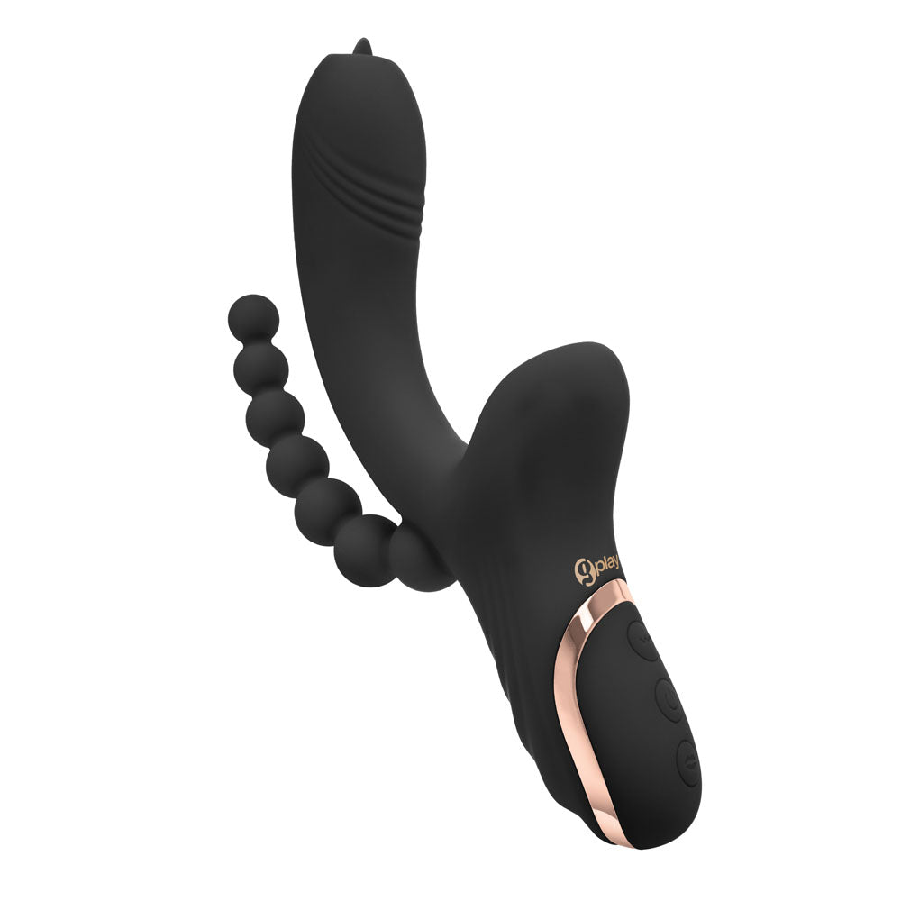 Bodywand G-Play G-Spot & Clitoral Suction Vibe Black