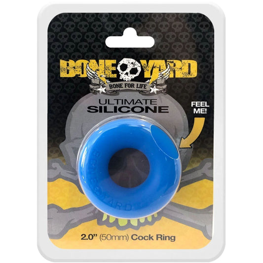 Boneyard Ultimate Silicone Cock Ring Blue
