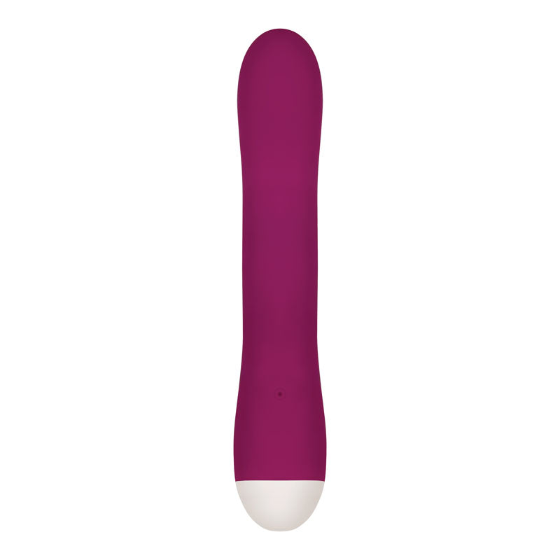 Evolved Double Tap - Burgundy Red 22.2 cm USB Rechargeable Rabbit Vibrator