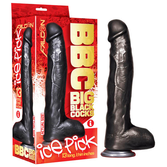 BBC (Big  Cocks) Ice Pick Black 33 cm (13'') Dong