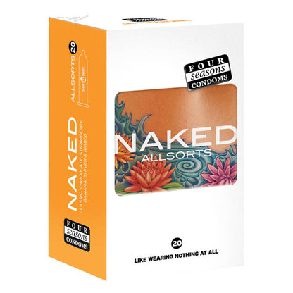 Four Seasons Naked Allsorts - Ultra Thin Lubed Condoms in 6 Styles - 20 Pack