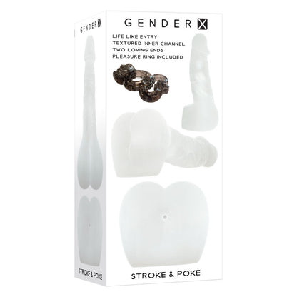 Gender X STROKE & POKE - Clear 20 cm Stroker Dong