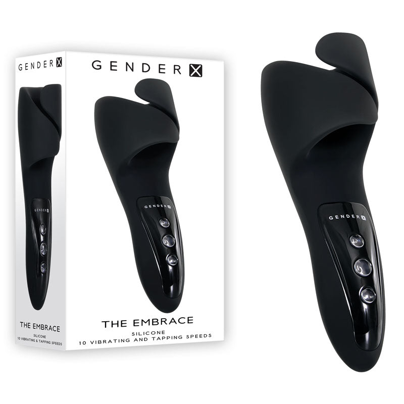 Gender X THE EMBRACE - Black USB Rechargeable Male Vibrator