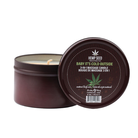 Hemp Seed 3-In-1 Massage Candle - Baby It's Cold Outside 170 g