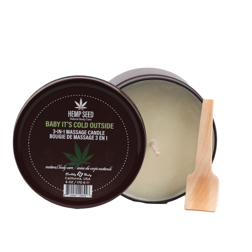 Hemp Seed 3-In-1 Massage Candle - Baby It's Cold Outside 170 g