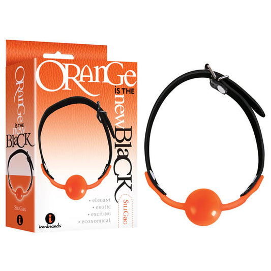 Orange Is The New Black - Siligag Black/Orange Ball Gag