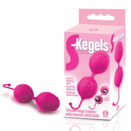 The 9's S-Kegels Pink Silicone Kegel Balls