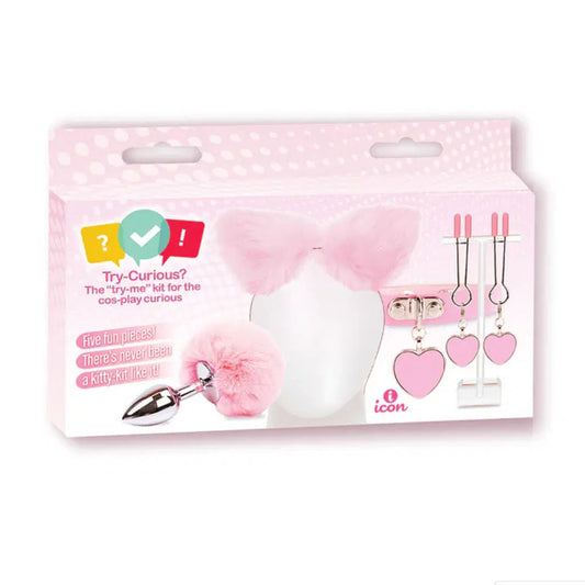 Try-Curious Kitty Kit Pink Cosplay Kit - 5 Piece Set