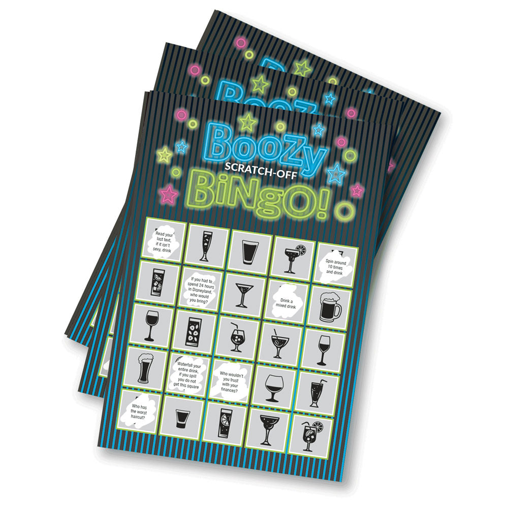 Boozy Bingo Drinking Scratcher Card