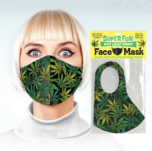 Super Fun POT LEAF Mask - Novelty Face Mask