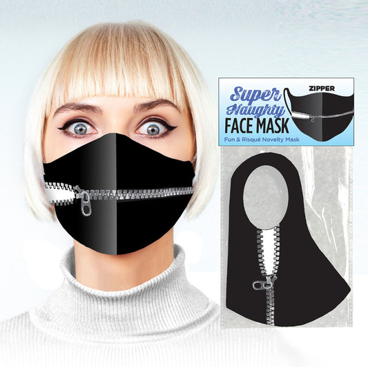 Super Naughty ZIPPER MOUTH Mask - Novelty Face Mask
