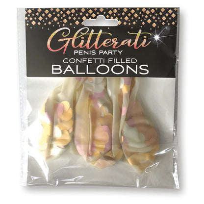 Glitterati - Confetti Balloons - Party Balloons - 5 Pack