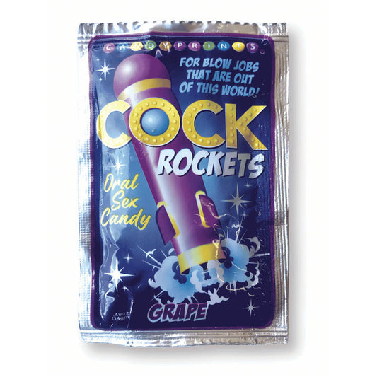 Cock Rockets - Grape Flavoured Oral Sex Candy - 15 grams