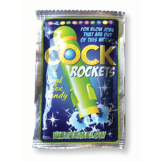 Cock Rockets - Watermelon Flavoured Oral Sex Candy - 15 grams