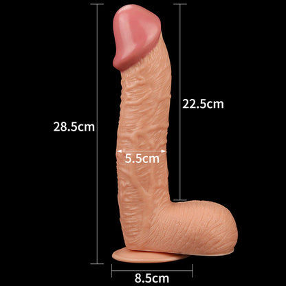 King Size 10.5'' Realistic Dildo Flesh 26.7 cm Dong