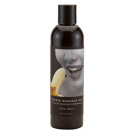 Edible Massage Oil Banana Flavoured - 237 ml Bottle