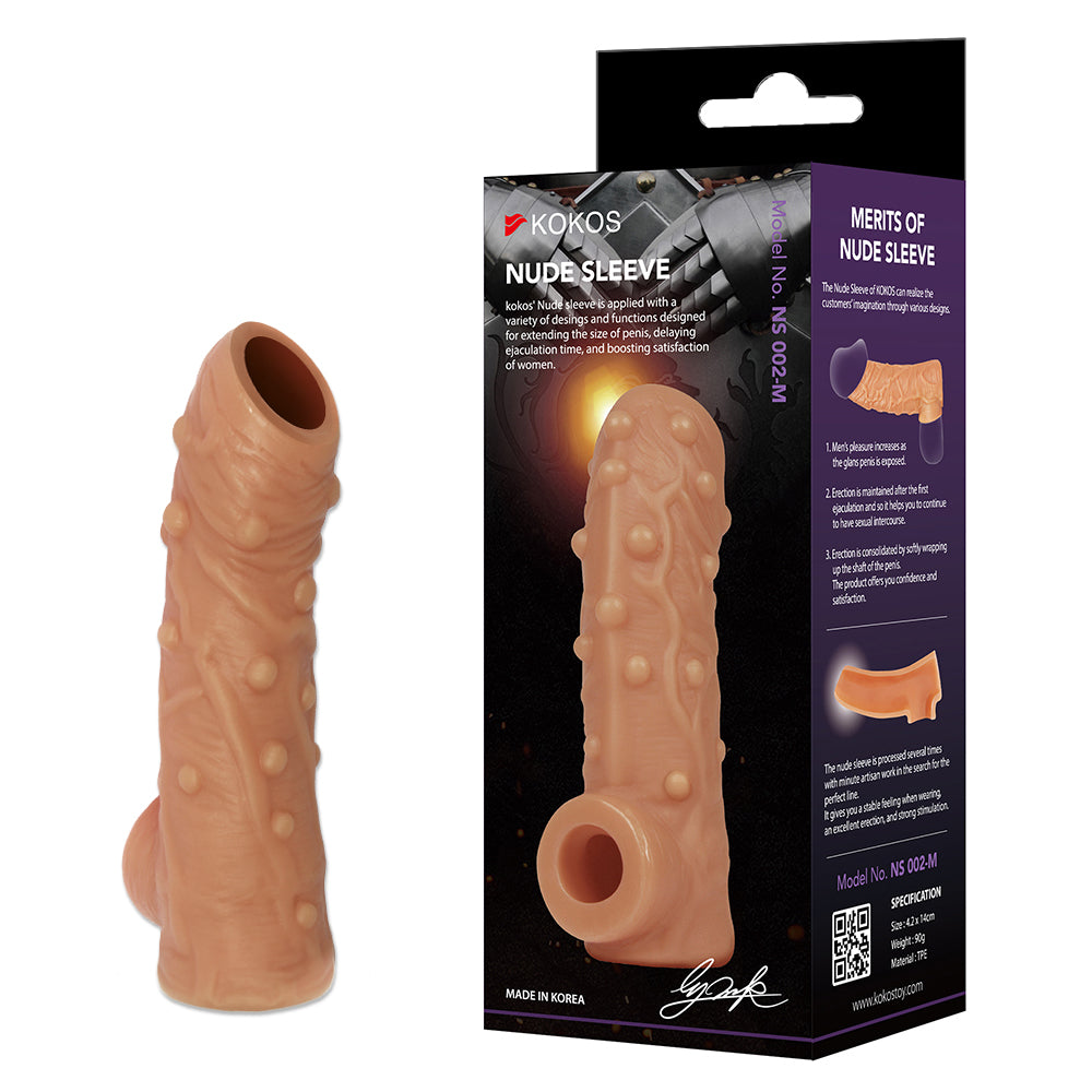 Kokos Nude Sleeve 2 - Flesh Penis Extension Sleeve