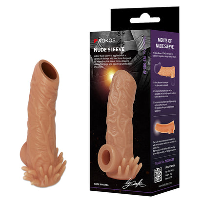 Kokos Nude Sleeve 5 - Flesh Penis Extension Sleeve