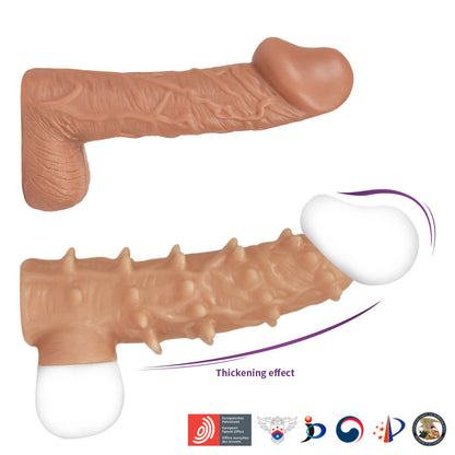 Kokos Nude Sleeve 6 - Flesh Penis Extension Sleeve