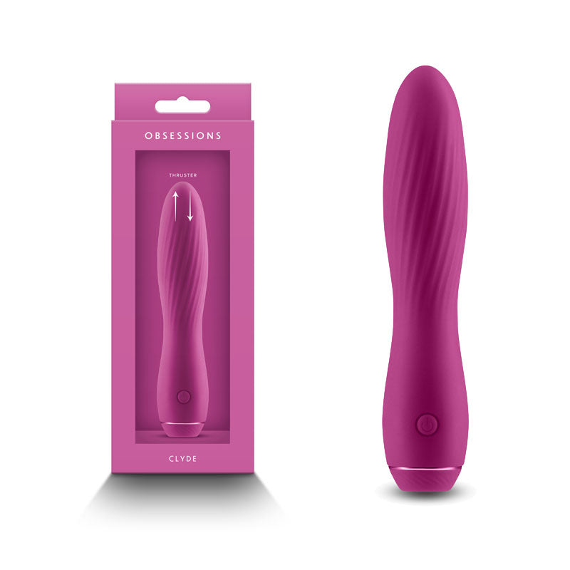 Obsessions Clyde - Dark Pink - Dark Pink 17.2 cm USB Rechargeable Vibrator