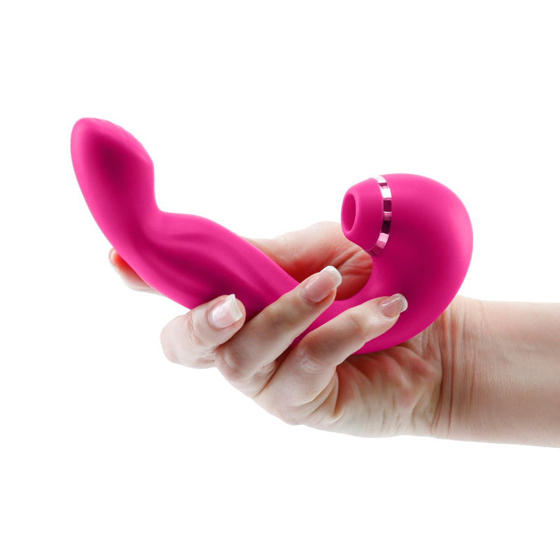 INYA Symphony - Pink 17.1 cm USB Rechargeable Vibrator with Air Clit Stim