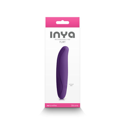 INYA Flirt - Dark Purple - Dark Purple 11.8 cm USB Rechargeable Vibrator