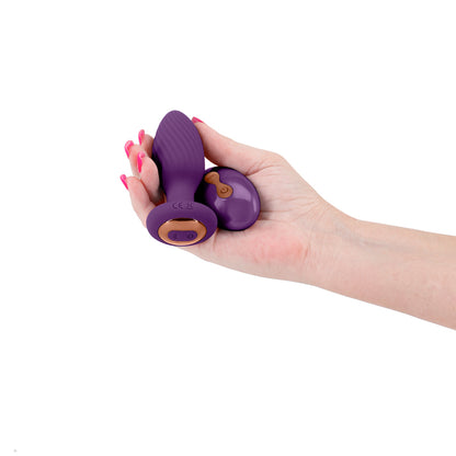 INYA Alpine - Purple - Purple 9.8 cm USB Rechargeable Vibrating Butt Plug with Remote