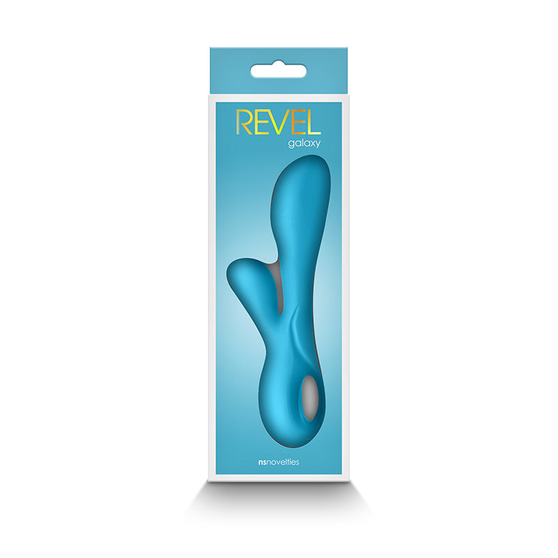 Revel Galaxy - Blue -  15.6 cm USB Rechargeable Rabbit Vibrator