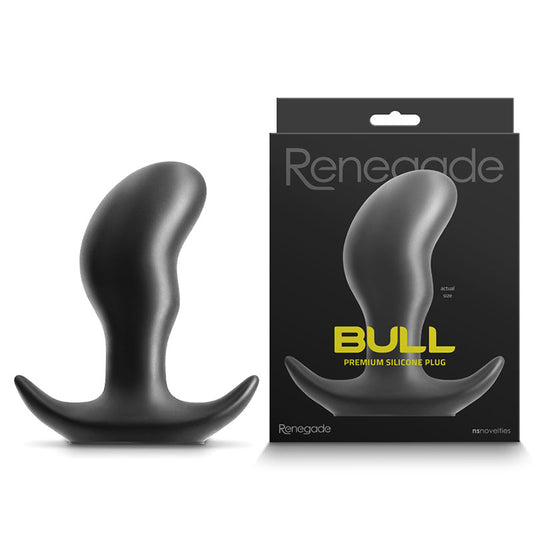 Renegade Bull - Black - Medium - Black 12.6 cm Medium Butt Plug