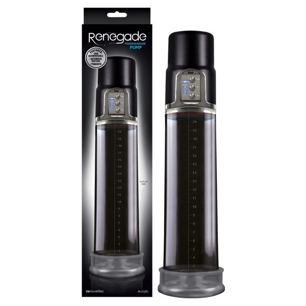 Renegade - Powerhouse Pump - Black USB Rechargeable Automatic Penis Pump