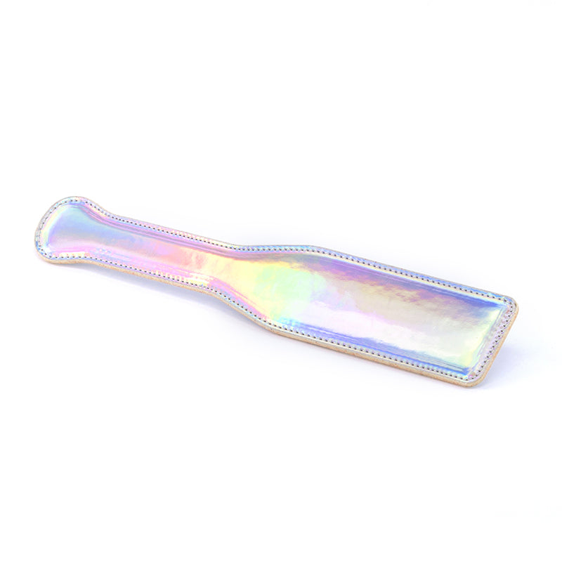 Cosmo Bondage Paddle - Rainbow - Metallic Rainbow Paddle