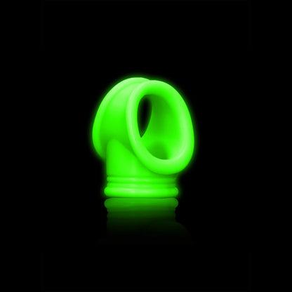 OUCH! Glow In The Dark Cock Ring & Ball Strap - Glow In Dark Cock & Ball Ring