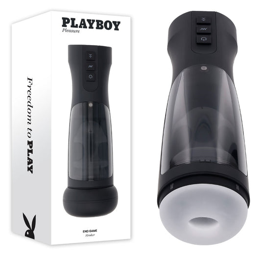 Playboy Pleasure END GAME USB Rechargeable Vibrating & Self Sanitising Stroker