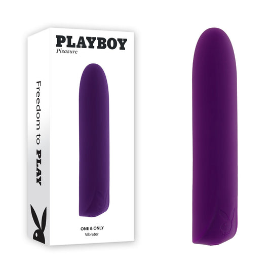 Playboy Pleasure ONE & ONLY Purple 12 cm USB Rechargeable Bullet