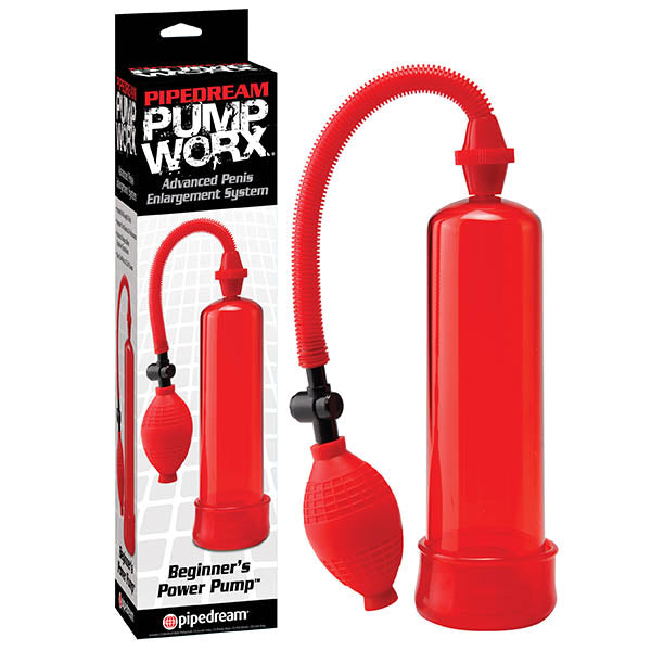 Pump Worx Beginner's Power Pump - Red Penis Pump