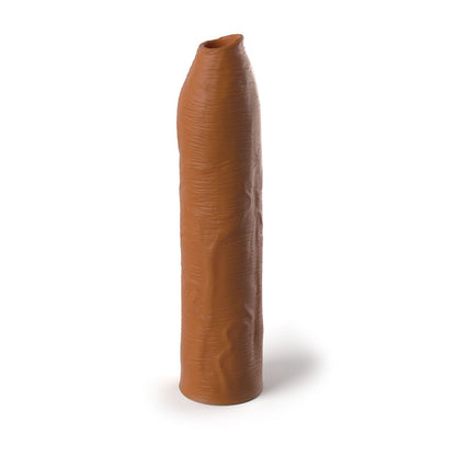Fantasy X-Tensions Elite Uncut Silicone Penis Enhancer - Tan - Tan 17.8 cm Penis Sleeve