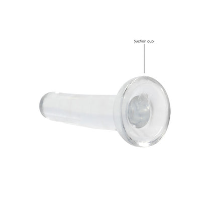 REALROCK Non Realistic Dildo With Suction Cup - 13.5 cm - Clear 13.5 cm Dong
