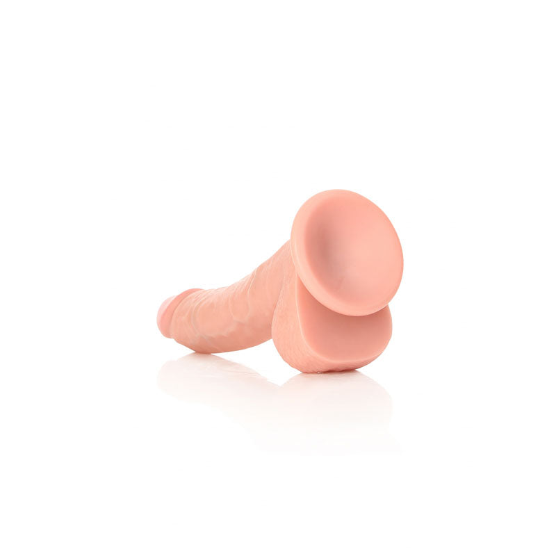 REALROCK Realistic Regular Curved Dong with Balls - Flesh 20.5 cm (8'') Dong