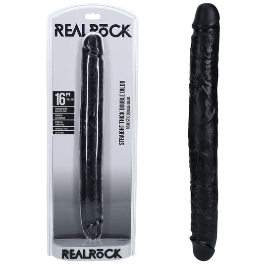 REALROCK 40cm Thick Double Dildo Black