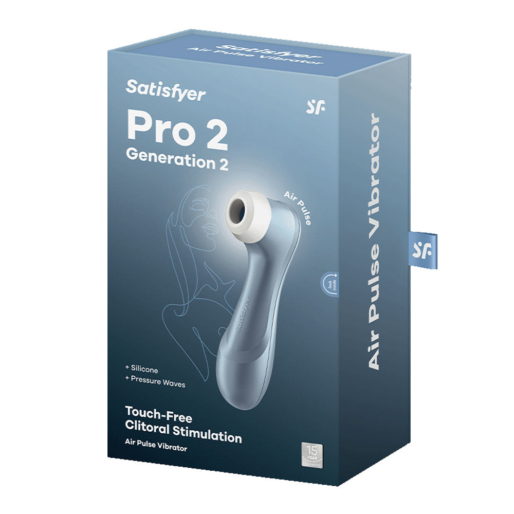 Satisfyer Pro 2 - Blue - Touch-Free USB-Rechargeable Clitoral Stimulator