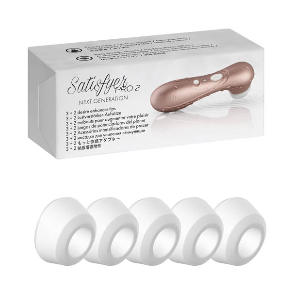 Satisfyer Pro 2 Climax Tips - 5 Replacement Silicone Heads for Satisfyer 2 Pro