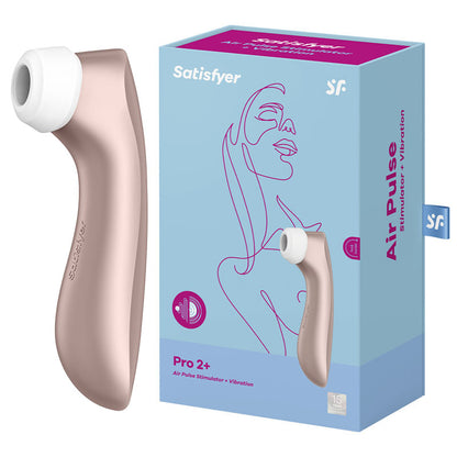 Satisfyer Pro 2+ - Touch-Free USB-Rechargeable Clitoral Stimulator with Vibration