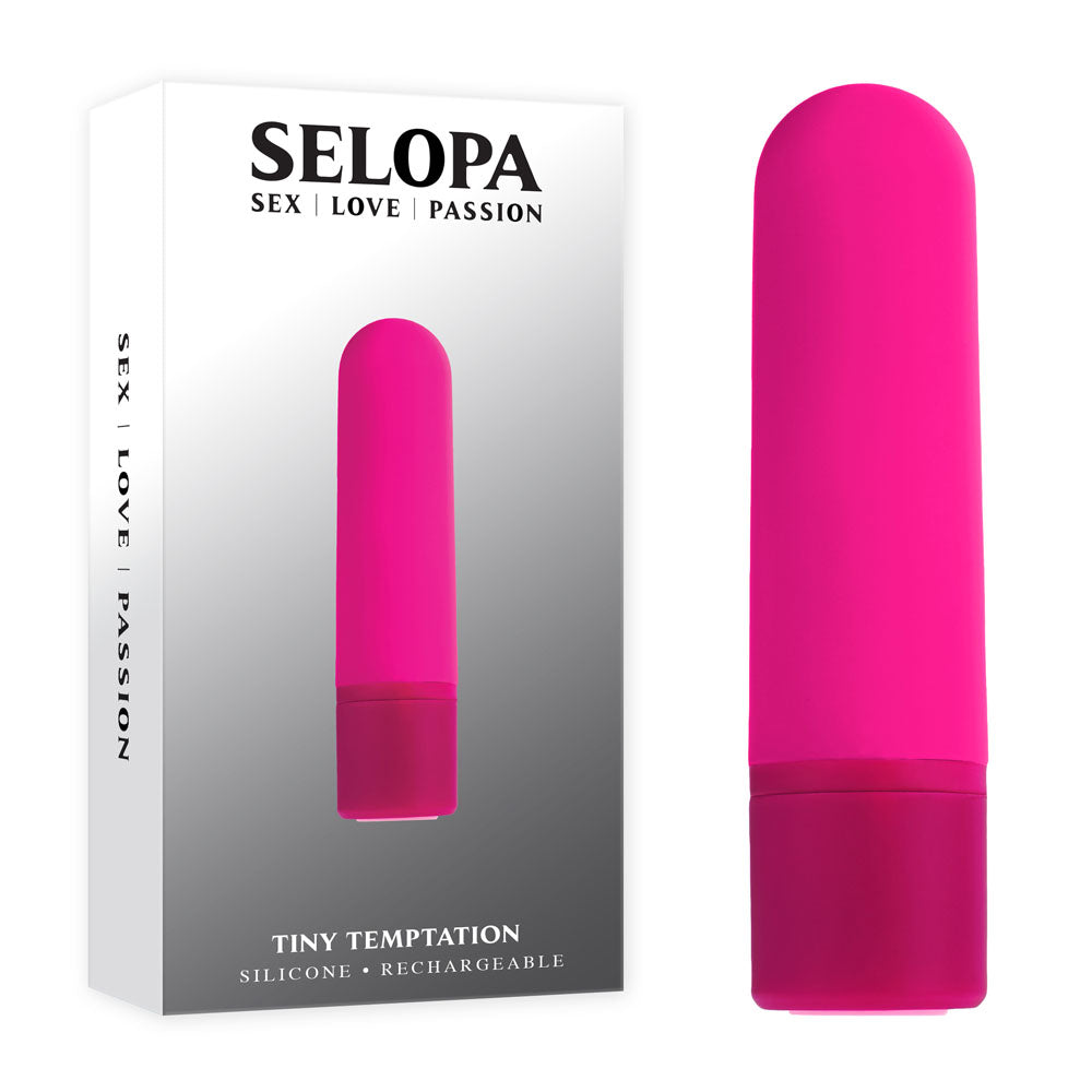 Selopa TINY TEMPTATION Pink 9.2 cm USB Rechargeable Bullet