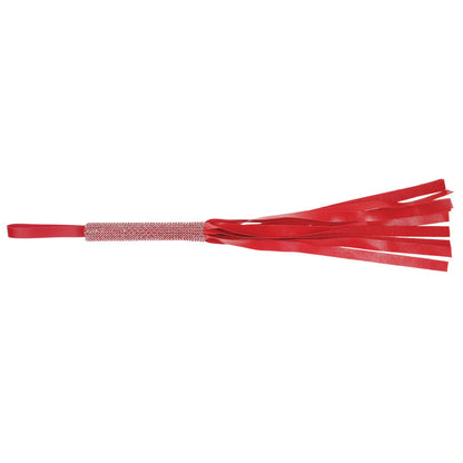 Sex & Mischief Amor Sparkle Flogger - Red 33 cm Flogger Whip