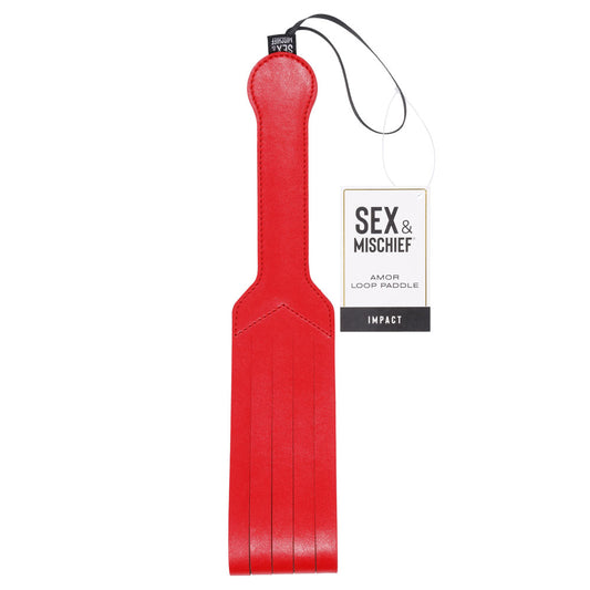 Sex & Mischief Amor Loop Paddle - Red 36.2 cm Paddle