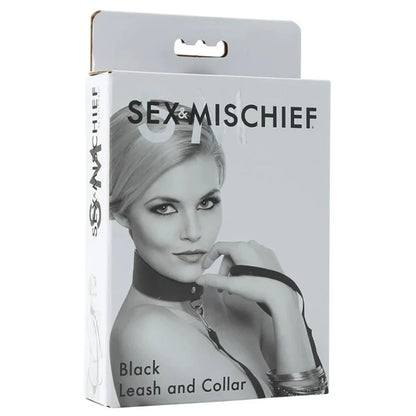 Sex & Mischief Black Leash & Collar